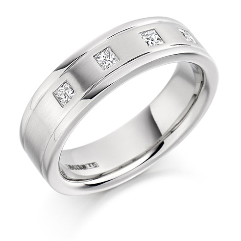 Flush-Set Diamond Gents Ring, 0.3ct