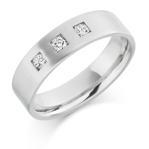 Flush-Set Diamond Gents Ring, 0.26ct
