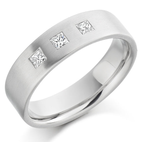 Flush-Set Diamond Gents Ring B, 0.3ct