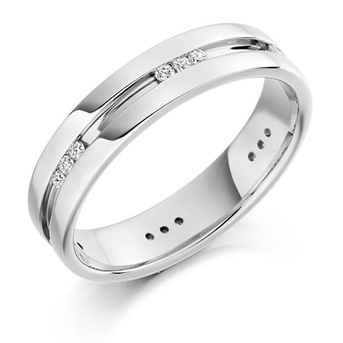Channel-Set Diamond Gents Ring, 0.25ct