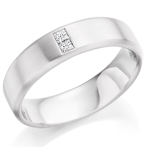 Channel-Set Diamond Gents Ring B, 0.15ct