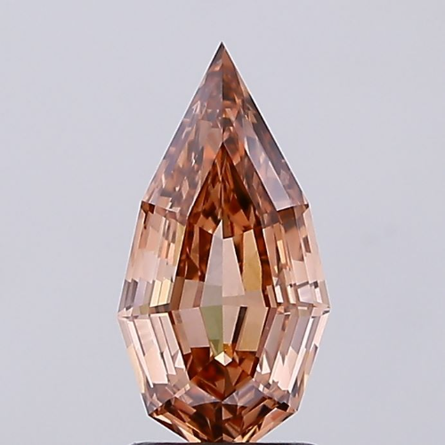 Pear Fancy Brown Lab-grown Diamond 1.61ct VVS2 loose diamond
