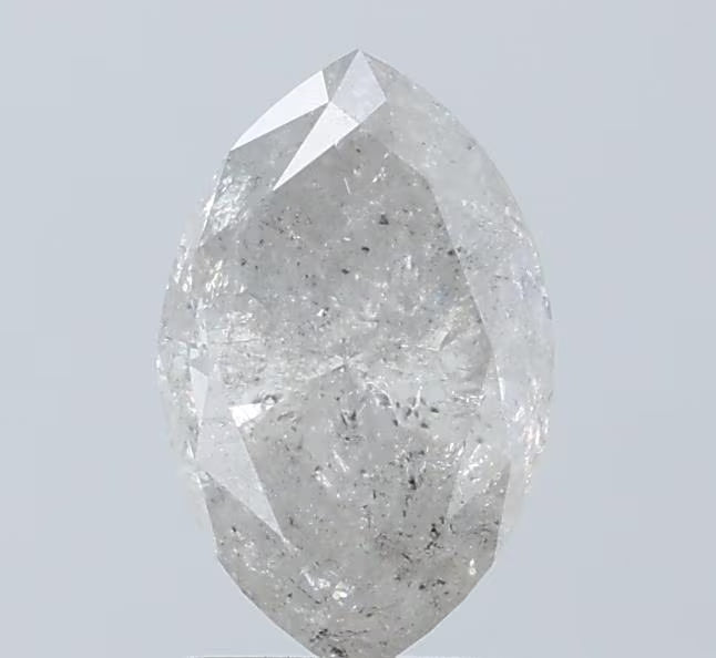 Marquise Salt And Pepper Natural Diamond 1.61ct I3 loose diamond