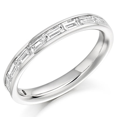Channel-Set Half Eternity Ring, 0.75ct total (HET1020)