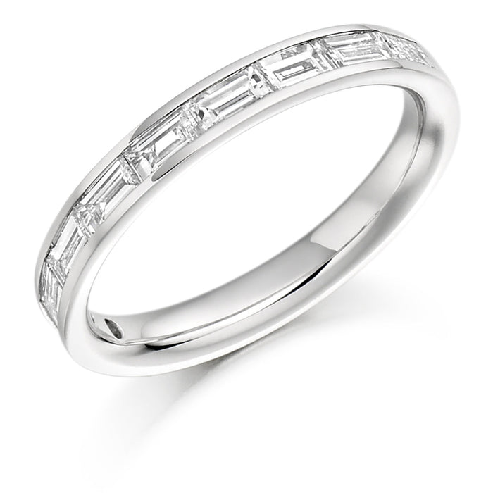 Channel-Set Half Eternity Ring, 0.75ct total (HET1020)