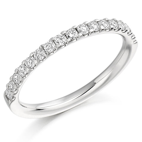 Micro-Claw Half Eternity Ring, 0.33ct total (HET1023)