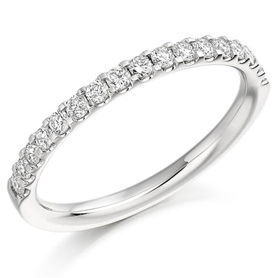 Micro-Claw Half Eternity Ring, 0.33ct total (HET1023)