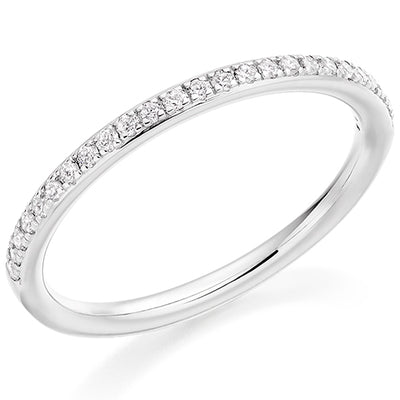 Grain-Set Half Eternity Ring, 0.17ct total