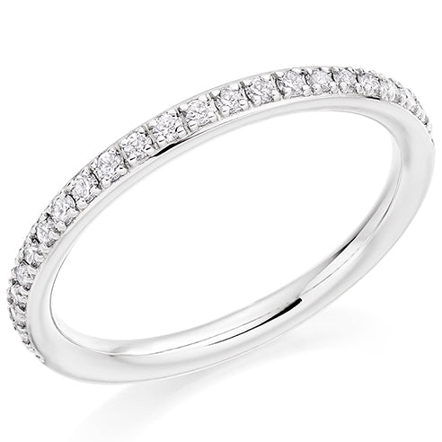 Grain-Set Half Eternity Ring, 0.25ct total (HET10357)