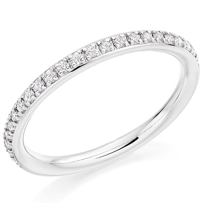 Grain-Set Half Eternity Ring, 0.25ct total (HET10357)