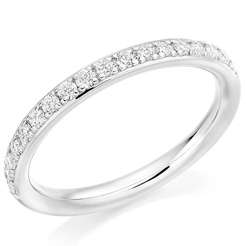 Grain-Set Half Eternity Ring, 0.33ct total