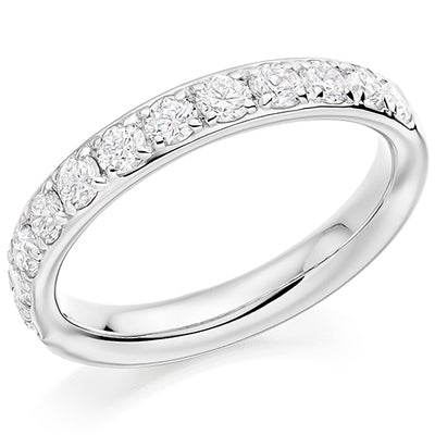 Grain-Set Half Eternity Ring, 1.0ct total