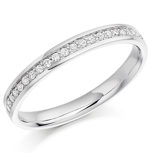 Grain-Set Half Eternity Ring, 0.17ct total (HET1041)