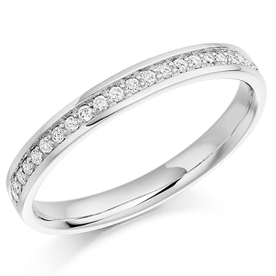 Grain-Set Half Eternity Ring, 0.17ct total (HET1041)