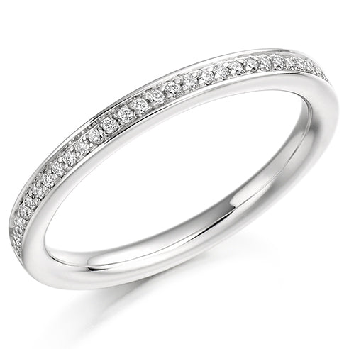 Grain-Set Half Eternity Ring, 0.15ct total (HET1044)