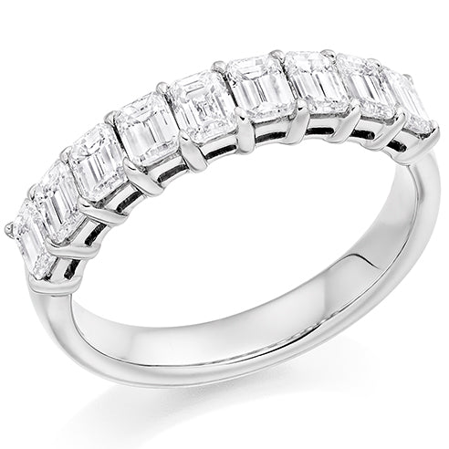 Claw-Set Half Eternity Ring, 1.55ct total