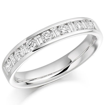 Channel-Set Half Eternity Ring, 0.5ct total (HET1109)