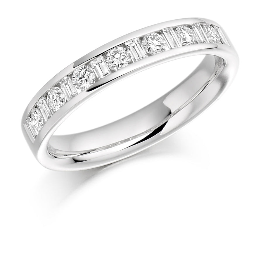 Channel-Set Half Eternity Ring, 0.5ct total (HET1109)