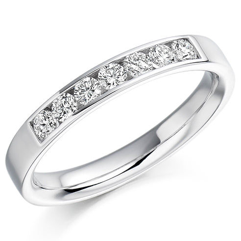 Channel-Set Half Eternity Ring, 0.35ct total (HET1111)
