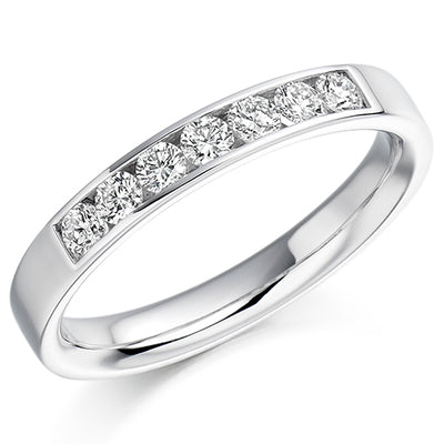 Channel-Set Half Eternity Ring, 0.35ct total (HET1111)