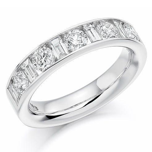 Channel-Set Half Eternity Ring, 1.5ct total (HET1144)