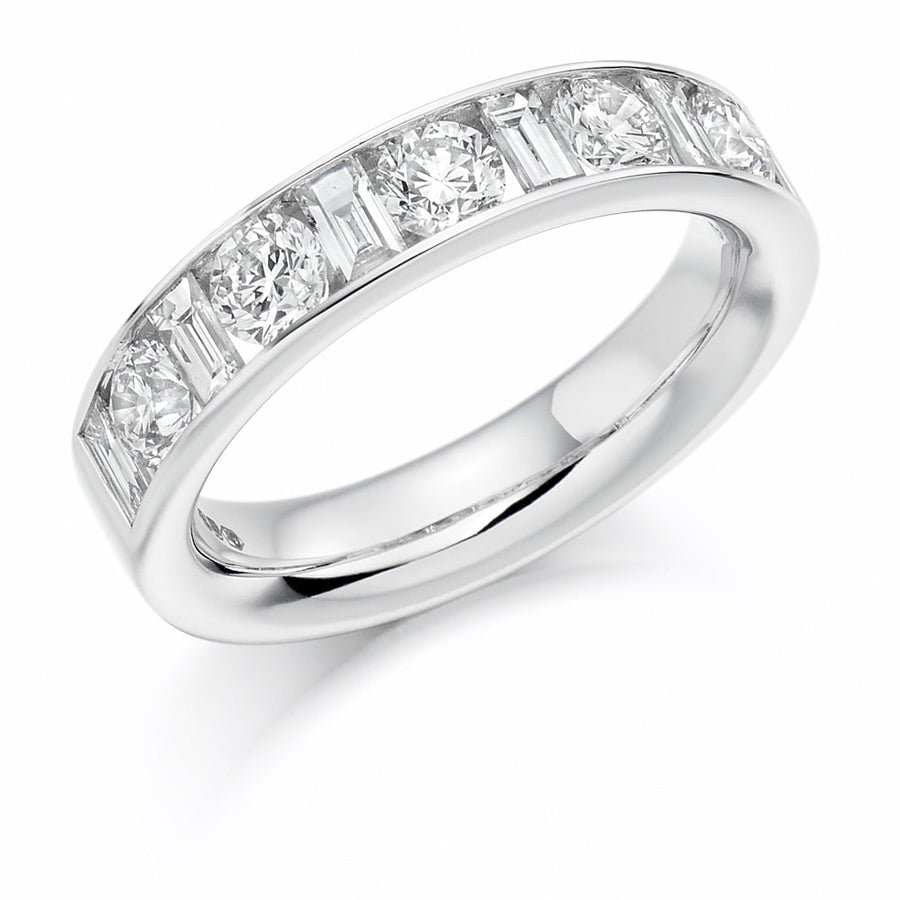 Channel-Set Half Eternity Ring, 1.5ct total (HET1144)