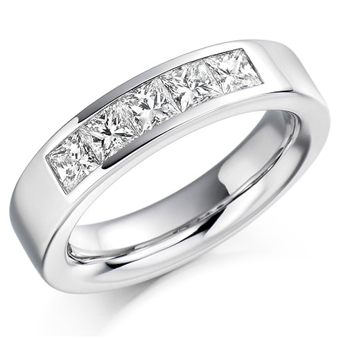 Channel-Set Half Eternity Ring, 1.0ct total (HET1146)