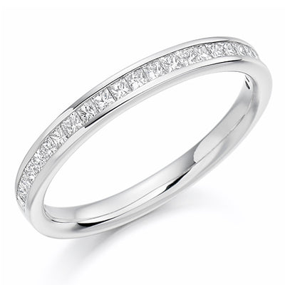 Channel-Set Half Eternity Ring, 0.33ct total (HET1157)