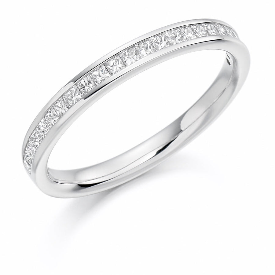 Channel-Set Half Eternity Ring, 0.33ct total (HET1157)