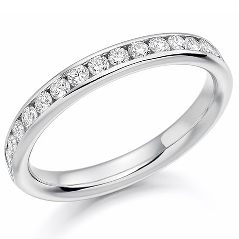 Channel-Set Half Eternity Ring, 0.4ct total (HET11604)