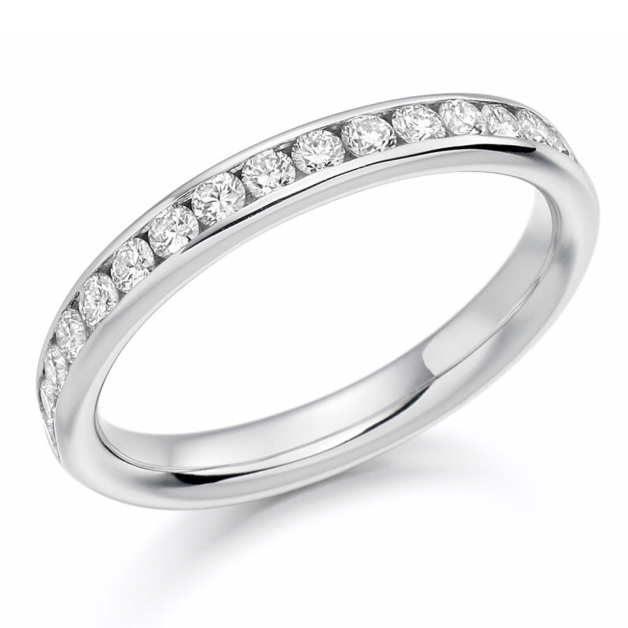 Channel-Set Half Eternity Ring, 0.4ct total (HET11604)