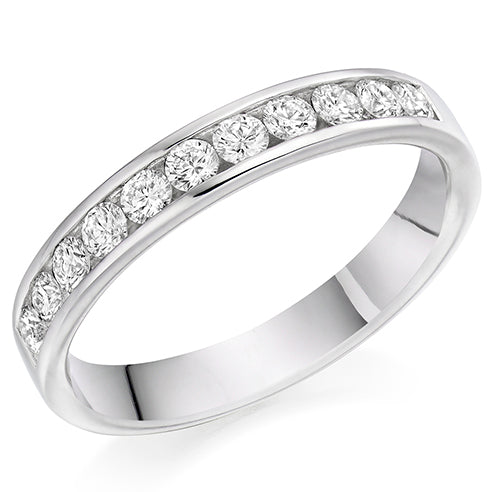 Channel-Set Half Eternity Ring, 0.5ct total (HET1167)