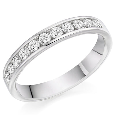 Channel-Set Half Eternity Ring, 0.5ct total (HET1167)