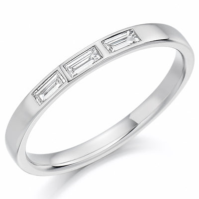 Flush-Set Half Eternity Ring, 0.21ct total (HET1171)
