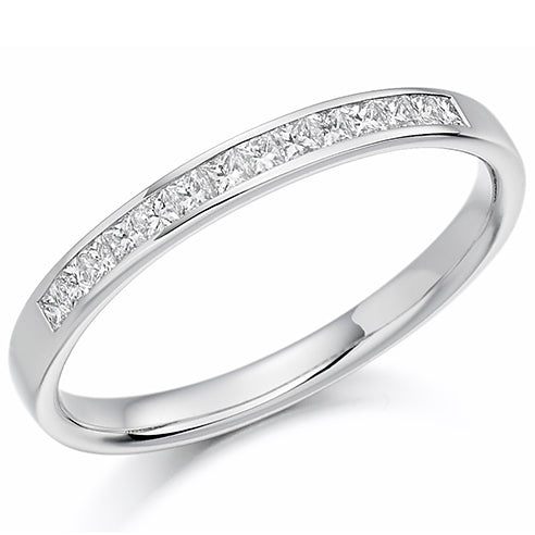 Channel-Set Half Eternity Ring, 0.2ct total (HET1174)