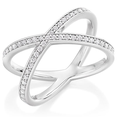 Grain-Set Diamond Half Eternity Ring, 0.4ct