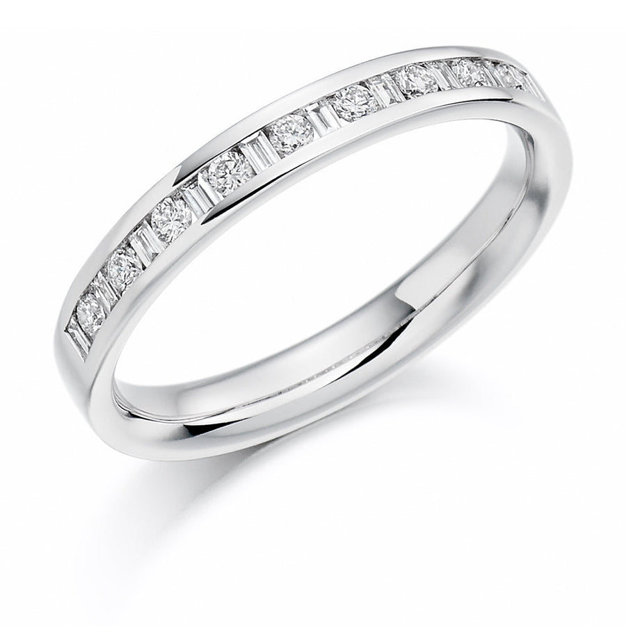 Channel-Set Half Eternity Ring, 0.25ct total (HET1188)