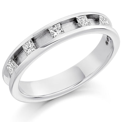 Channel-Set Half Eternity Ring, 0.25ct total (HET1226)