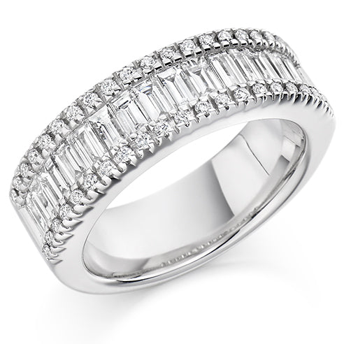 Channel-Set Half Eternity Ring, 2.0ct total (HET1297)