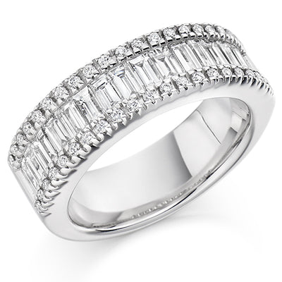 Channel-Set Half Eternity Ring, 2.0ct total (HET1297)