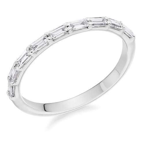 Claw-Set Diamond Half Eternity Ring, 0.4ct