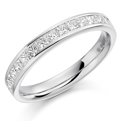Channel-Set Half Eternity Ring, 0.75ct total (HET1301)