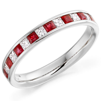 Channel-Set Half Eternity Ring, 0.30ct total (HET1301)