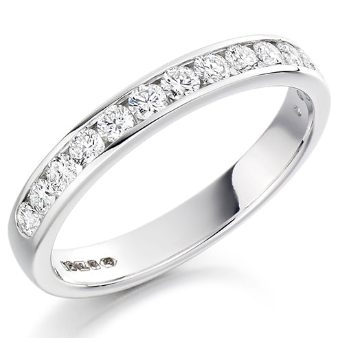 Channel-Set Half Eternity Ring, 0.5ct total (HET1310)