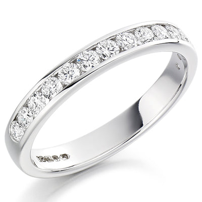 Channel-Set Half Eternity Ring, 0.5ct total (HET1310)