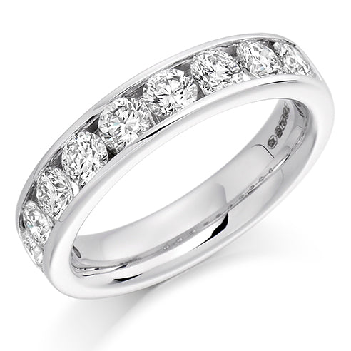 Channel-Set Half Eternity Ring, 1.5ct total (HET1323)
