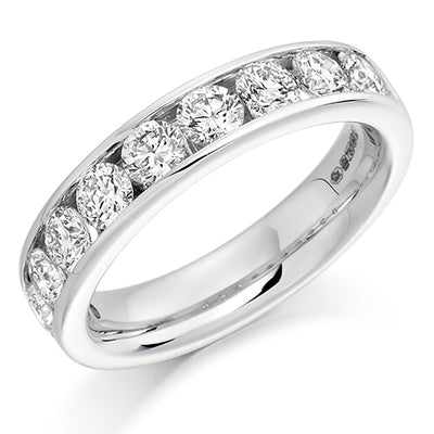 Channel-Set Half Eternity Ring, 1.5ct total (HET1323)