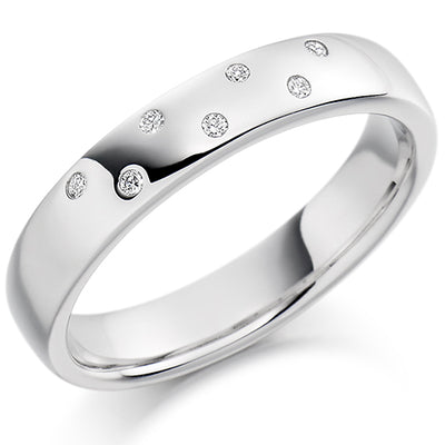 Rubover Half Eternity Ring, 0.05ct total (HET1344)