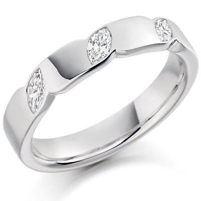 Rubover Half Eternity Ring, 0.3ct total (HET1368)