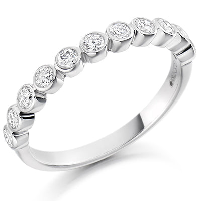 Rubover Half Eternity Ring, 0.5ct total (HET1411)